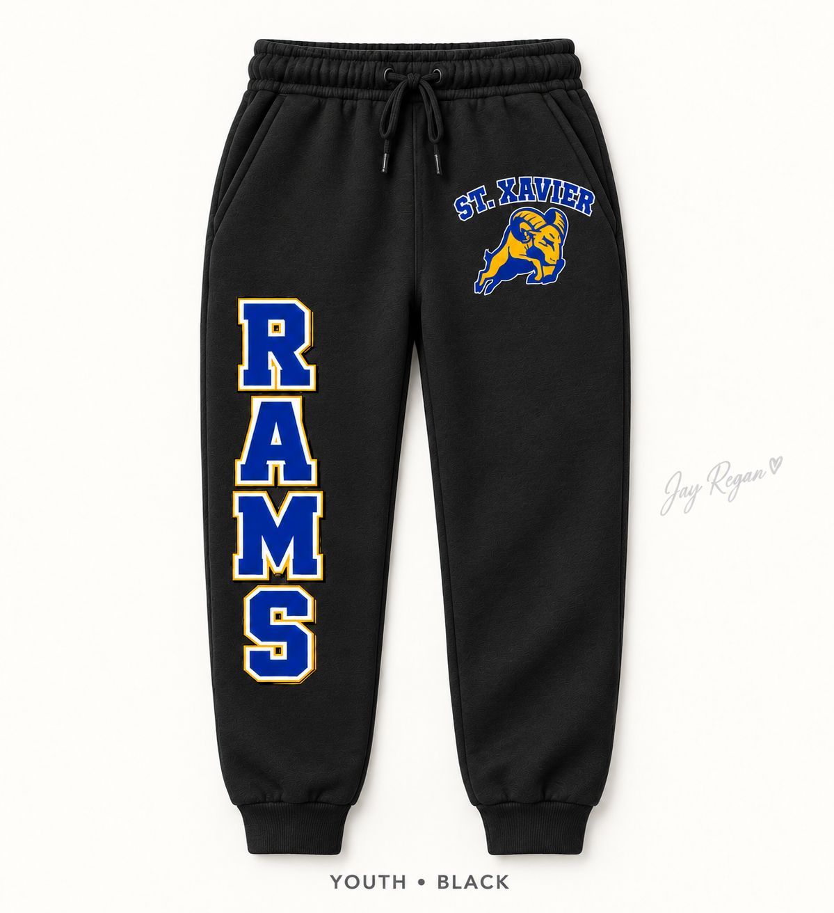 RAMS Varsity Leg Sweatpants — Youth Black