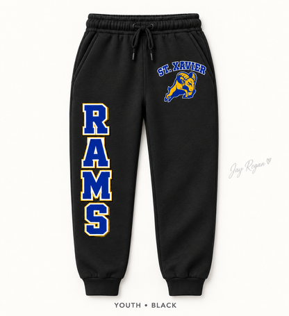 RAMS Varsity Leg Sweatpants — Youth Black